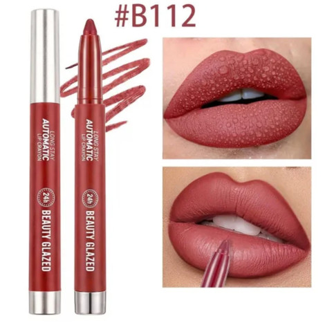 Beauty Glazed Long Stay Automatic Lip Crayon - B112 Burgundy (China)