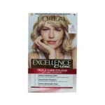 L'Oreal Excellence ক্রিম ট্রিপল কেয়ার হেয়ার কালার - 8 ন্যাচারাল ব্লন্ড