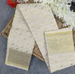 হাফ সিল্ক জামদানি শাড়ি (অফ-হোয়াইট, লাল, বেগুনি, লেমন, হালকা বেগুনি)