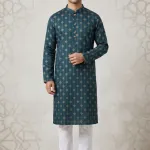 Afsan প্রিন্ট কটন পাঞ্জাবি – বক্সসহ