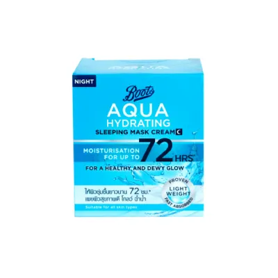 Boots Aqua Hydrating 72H স্লিপিং মাস্ক ক্রিম 50ml