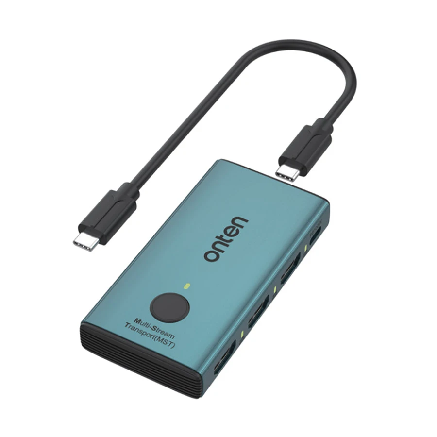 Onten OTN-UC935 USB-C to Triple DisplayPort & USB-C Converter Teal