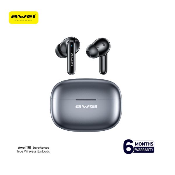 Awei T51 ট্রু ওয়্যারলেস ব্লুটুথ ইয়ারফোনস