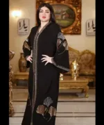 স্টোন ওয়ার্ক কোটি বোরকা সেট, ইনার ও হিজাবসহ, বডি 48