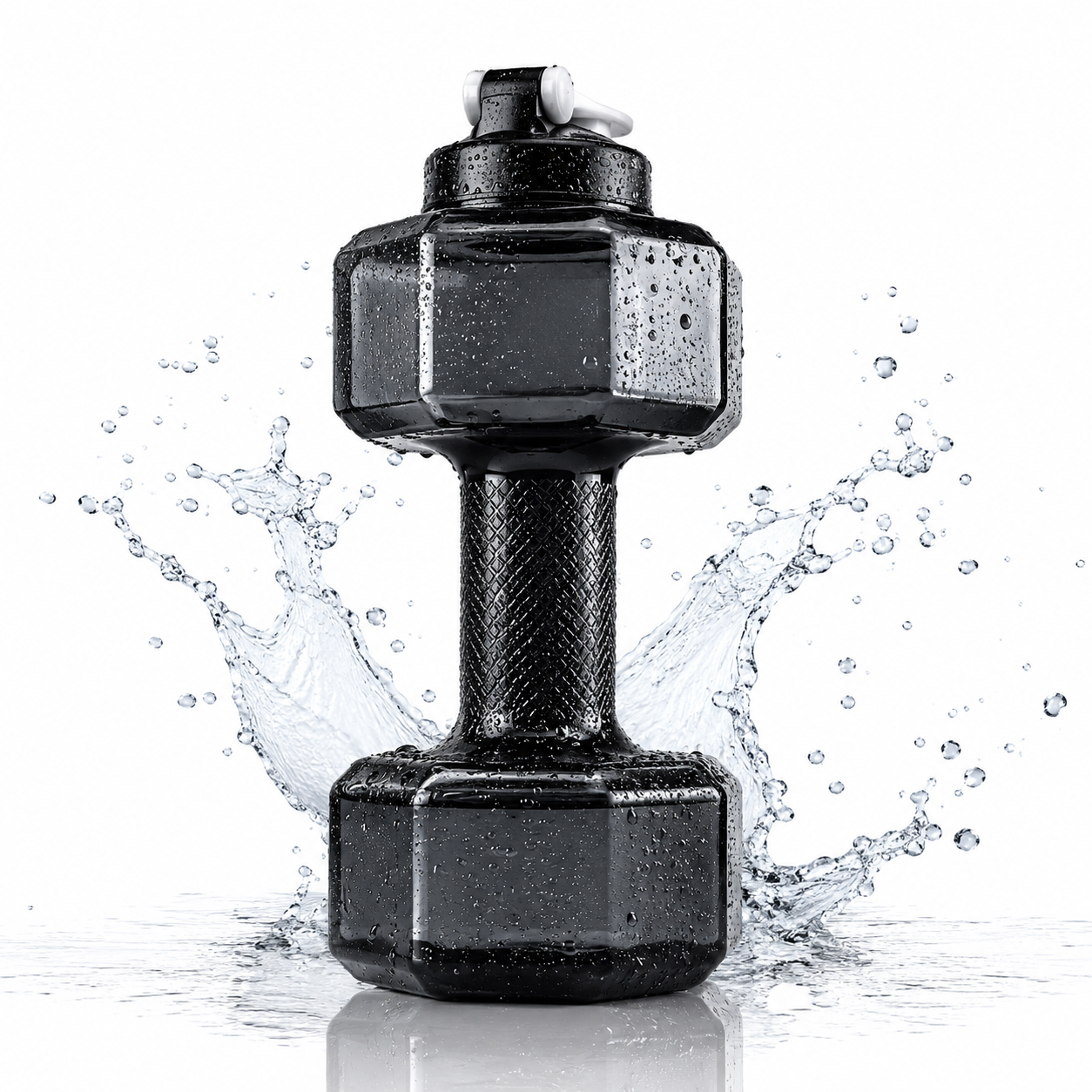 2-in-1 ডাম্বেল শেপ ওয়াটার বোতল 2.8 লিটার, BPA-ফ্রি স্পোর্টস জগ