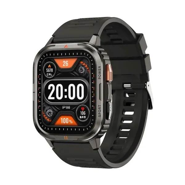 WiWU SW05 Bluetooth কলিং স্মার্ট ওয়াচ – Tarnish Black