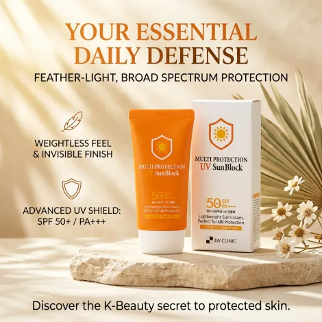 3W Clinic Multi Protection UV সানব্লক ক্রিম SPF50 70ml