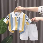 Kids' Pure Cotton Polo Shirt and Pant Set, 1 to 10 Years