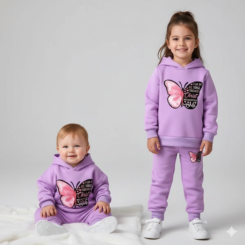 Elegant Stylish Baby Hoodie Set