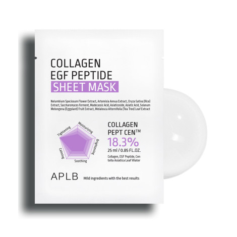 APLB Collagen EGF Peptide Sheet Mask 25ml (Korea)