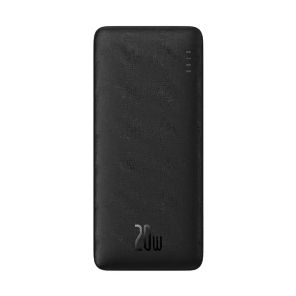 Baseus Airpow PPQD090001 10000mAh 20W পাওয়ার ব্যাংক, USB-A to Type-C ক্যাবল সহ (কালো)