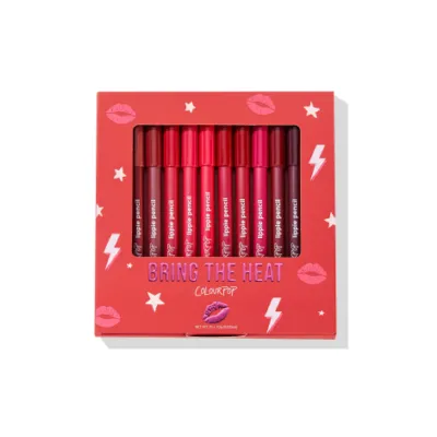 Colourpop Bring The Heat লিপি পেন্সিল ভল্ট 10pc