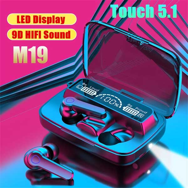 M19 TWS Bluetooth ইয়ারবাডস