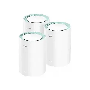 Cudy M1300 AC1200 1200Mbps গিগাবিট হোল হোম মেশ ওয়াইফাই রাউটার (3 প্যাক)