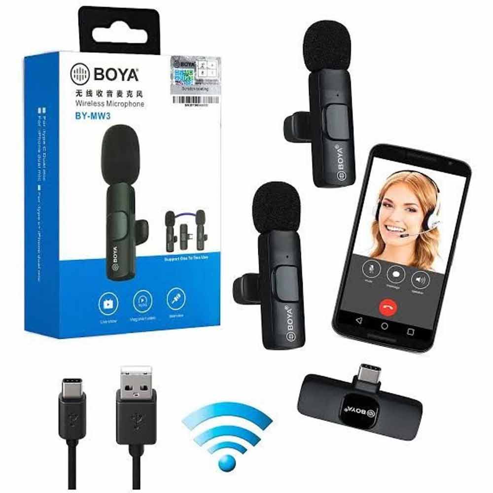 iPhone/iPad-এর জন্য ওয়্যারলেস লেভেলিয়ার মাইক্রোফোন, প্লাগ অ্যান্ড প্লে