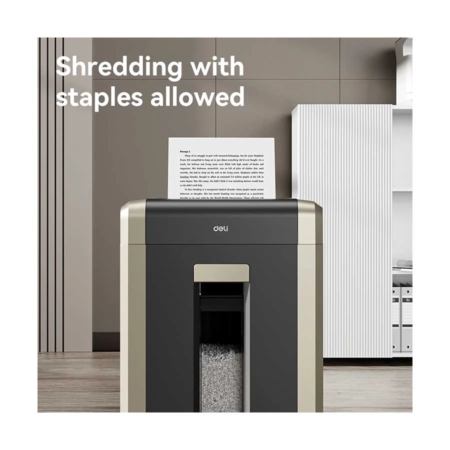 Deli ET099 25 Sheet Deep Gray Paper Shredder