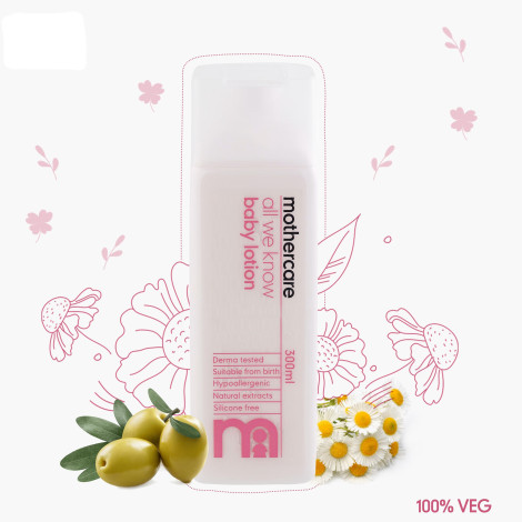 Mothercare All We Know Baby Lotion 300ml (India)