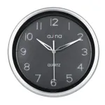 Ajina Tune ওয়াল ক্লক ডিজিটসহ RO-Silver-Silver Hand-B