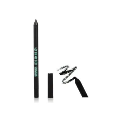 W7 Oh My Gel! ওয়াটারপ্রুফ সফট জেল আইলাইনার - Blackest Black