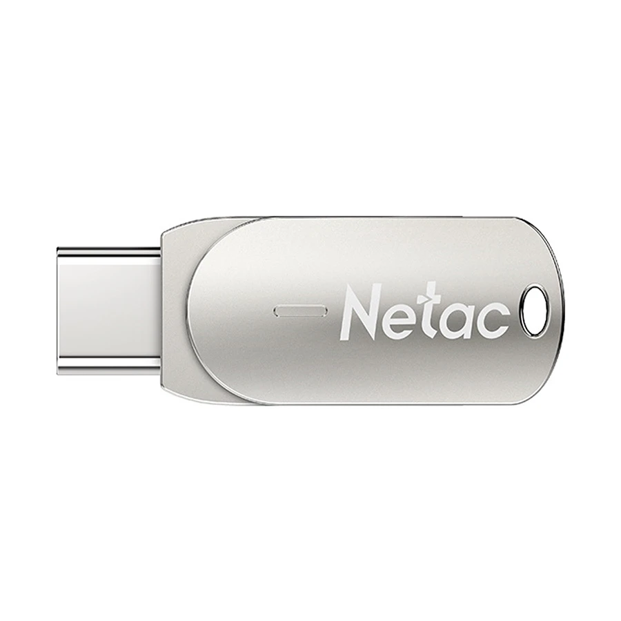 Netac U785C 64GB USB 3.1 Gen 1 & Type-C OTG Silver Pen Drive