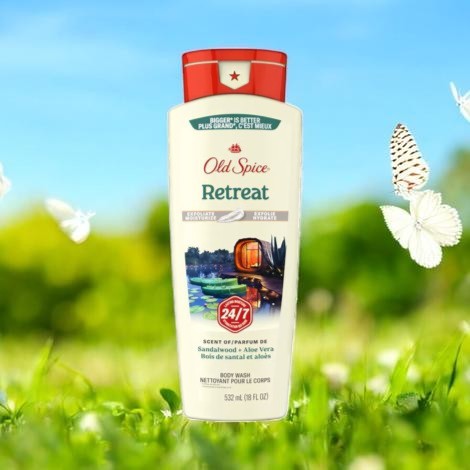 Old Spice Retreat Sandalwood + Aloe Vera Body Wash 532ml (United States0 (USA)