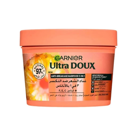 Garnier Ultra Doux Pineapple Anti-Breakage 3-in-1 Hair Food Mask 390ml (Germany)