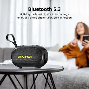 Awei KA1 TWS ব্লুটুথ স্পিকার, IPX5, 360° সারাউন্ড সাউন্ড, বাড়তি বেস আর RGB লাইটিং