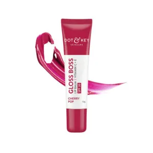 Dot & Key Gloss Boss টিন্টেড লিপ বাম ভিটামিন C + E SPF 30 Cherry Pop 12g