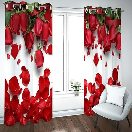 3D প্রিন্ট কার্টেন 2 পিস সেট – 5ft x 7ft