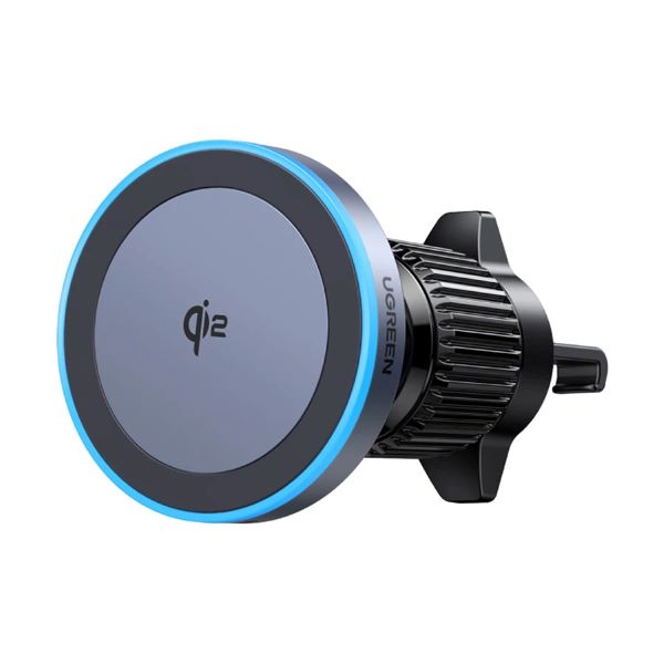Ugreen W708 15W Qi2 ম্যাগনেটিক কার মাউন্ট ওয়্যারলেস চার্জার (কালো)