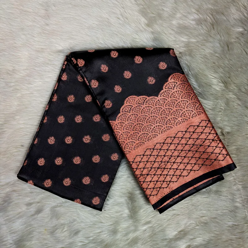 সিল্ক কাতান শাড়ি – জরি ডিজাইন
