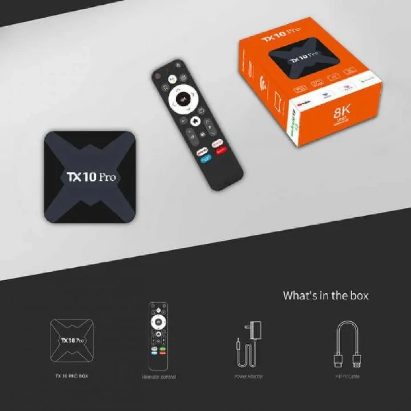 TX10 Pro 8K অ্যান্ড্রয়েড TV বক্স 8GB/128GB