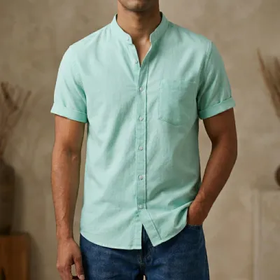 ছেলেদের ফ্যাশনেবল হাফ হাতা শার্ট (পেস্ট)