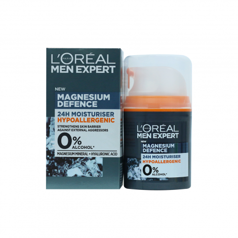 L'Oreal Men Expert Magnesium Defence Hypoallergenic Moisturiser 50ml (Germany)