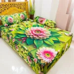 3D ডিজাইন ভেলভেট বেড শিট সেট (8 x 7.5 ফুট)