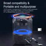 Z5 RGB মিনি পোর্টেবল ওয়্যারলেস ব্লুটুথ স্পিকার – 5W, LED লাইট ইফেক্ট সহ