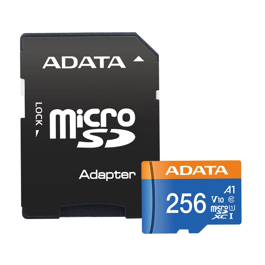 ADATA Premier 256GB MicroSDXC UHS-I V10 Memory Card with Adapter