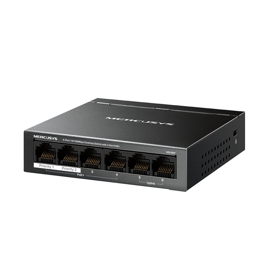 Mercusys MS106P 6 Port Unmanaged Desktop Switch