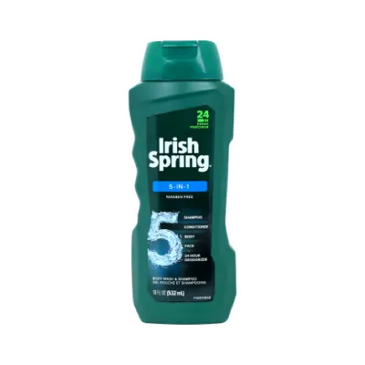 Irish Spring 5 in 1 শ্যাম্পু + কন্ডিশনার + ডিওডোরাইজার + ফেস ও বডি ওয়াশ 532ml