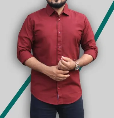 ছেলেদের পিউর কটন শার্ট, সাইজ M, L ও XL, 5টি রঙে