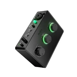 FIFINE SC1 USB অডিও ইন্টারফেস, 48V ফ্যান্টম পাওয়ার ও 50dB গেইন