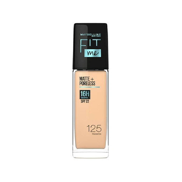 Maybelline ফিট মি ম্যাট + পোরলেস ফাউন্ডেশন- Nude Beige 125 (30ml)