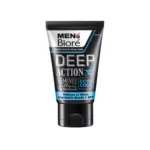 Men's Biore Deep Action Extra Cool ডাবল স্ক্রাব ফেসিয়াল ফোম 100 গ্রাম