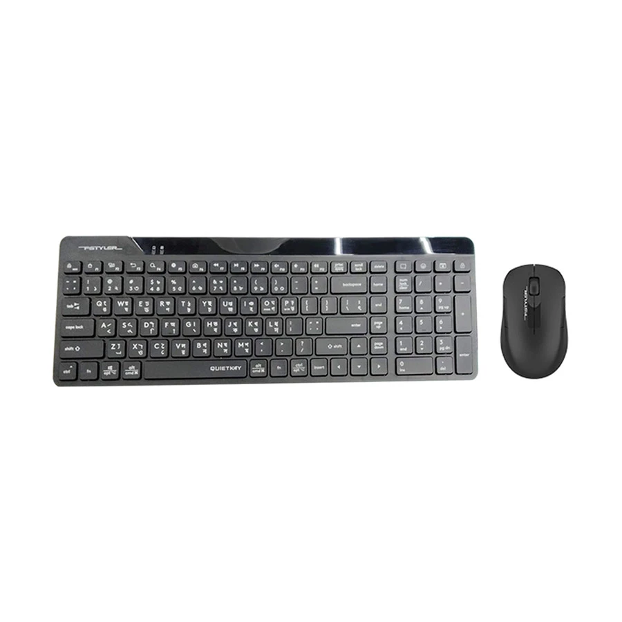 A4 Tech FG2300 Air2 Fstyler Wireless Keyboard & Mouse Combo, Bangla