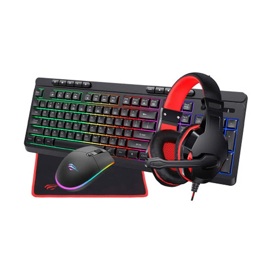 Havit KB907CM RGB Gaming Keyboard, Mouse, Headphone & Mouse Pad Combo