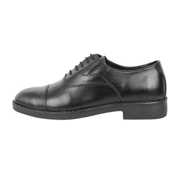 Elastic Black লেদার জুতা