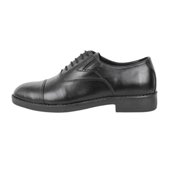 Elastic Black লেদার জুতা