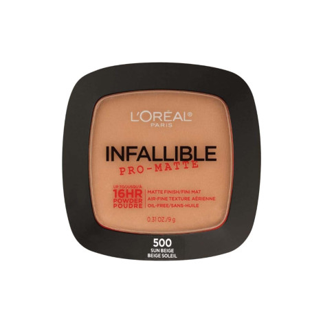 L'Oreal Infallible Pro Matte ফেস পাউডার, শেড নম্বর 500 Sun Beige