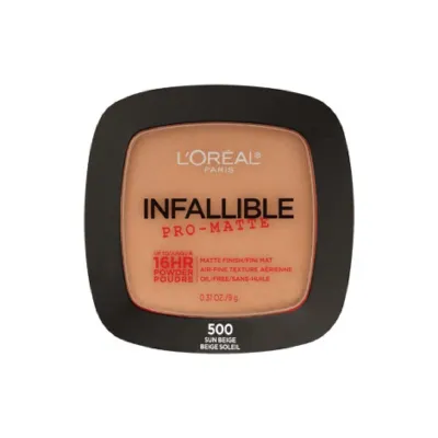 L'Oreal Infallible Pro Matte ফেস পাউডার, শেড নম্বর 500 Sun Beige