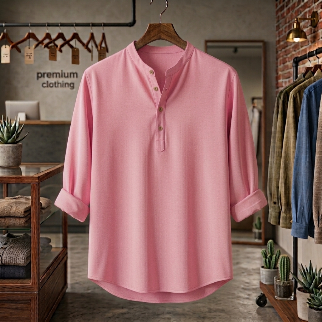 Men's Solid Colour Pure Cotton Katua for Everyday Wear